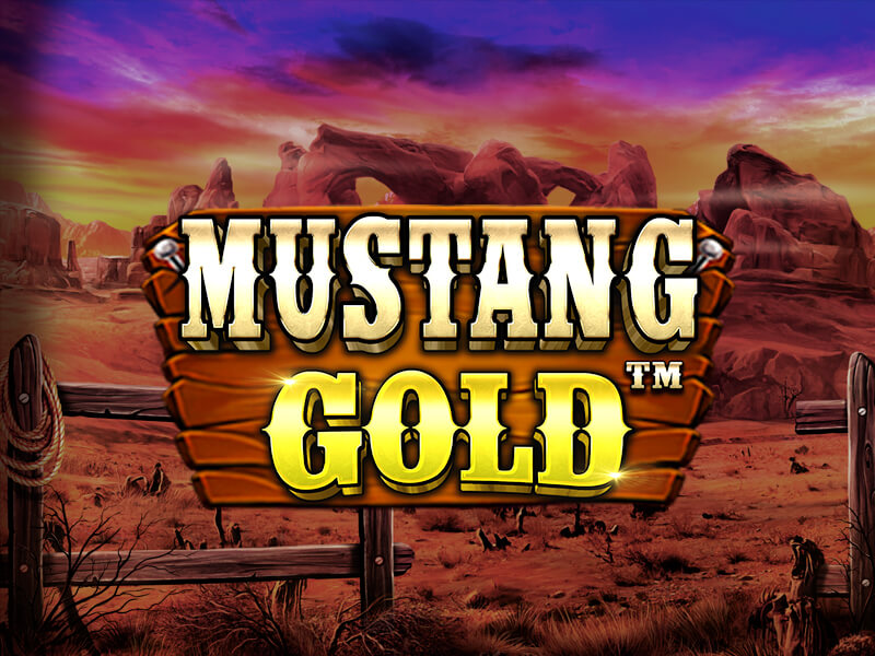 Banner da promoção de boas-vindas para o jogo Mustang Gold